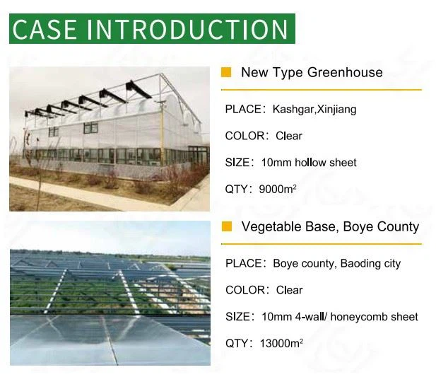 General Purpose Greenhouse polycarbonate panels