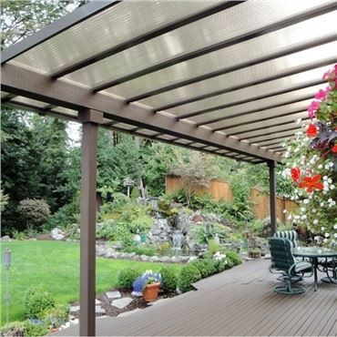 Painéis de telhado de policarbonato de pérgola
