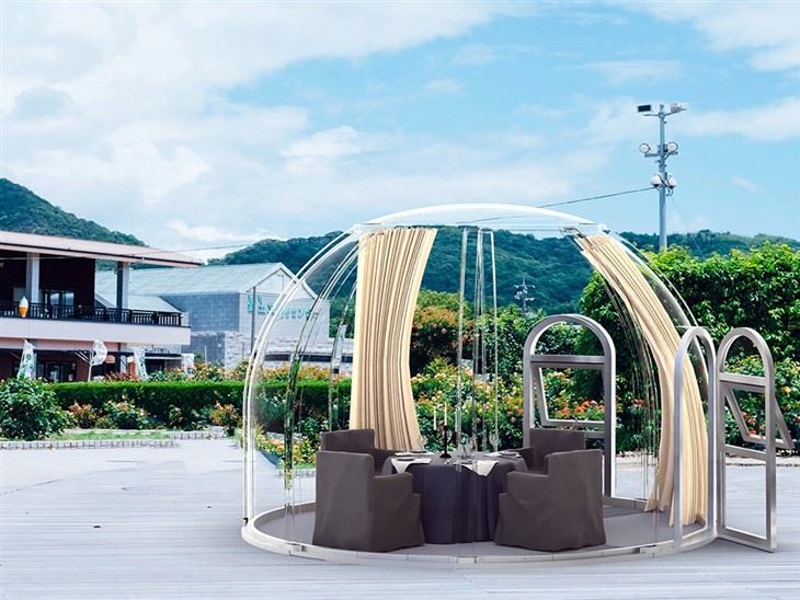 6-8 Person Transparent Aluminum Bubble Dome Tent For Party Hotel